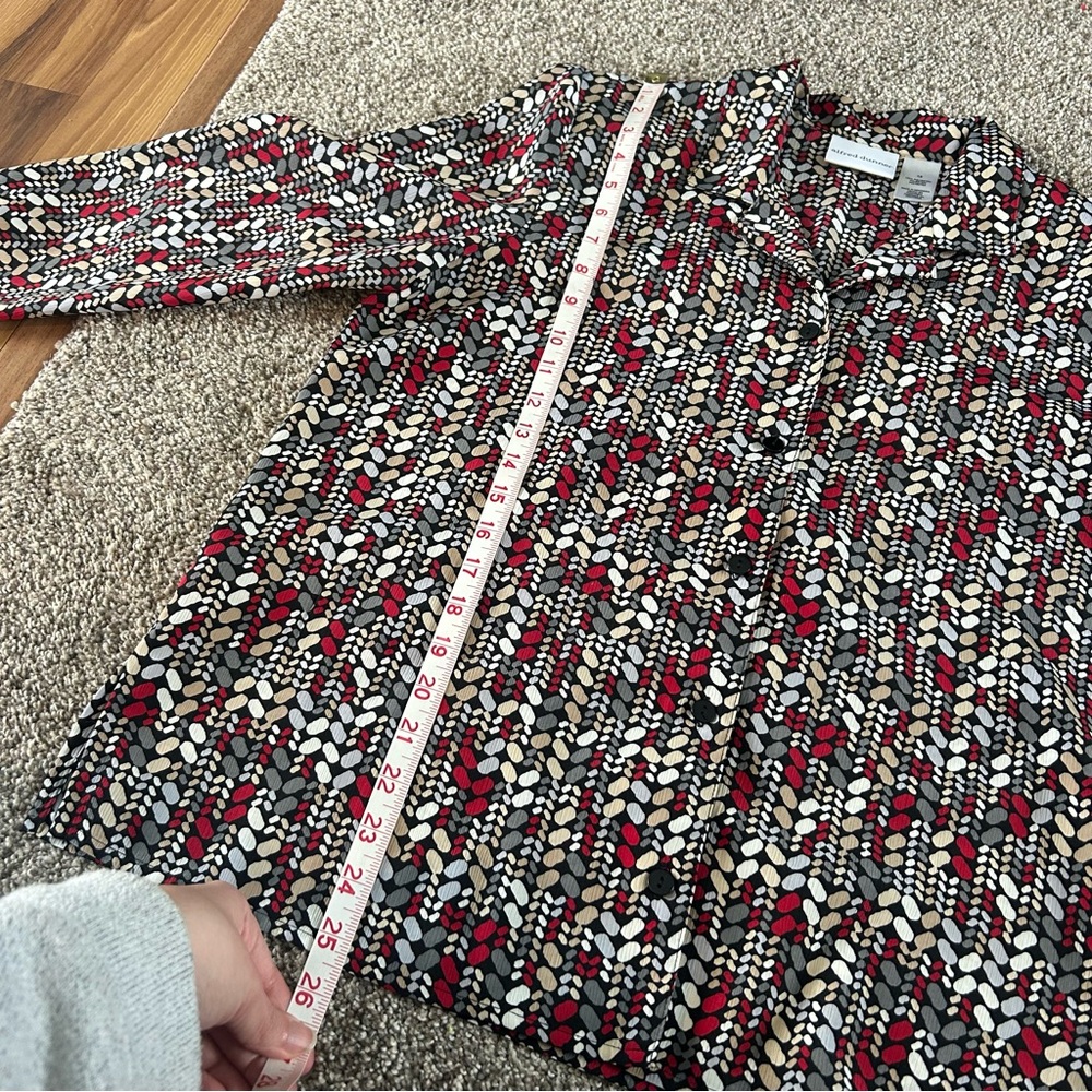 Alfred Dunner Multicolor Patterned Blouse - Picture 2 of 6